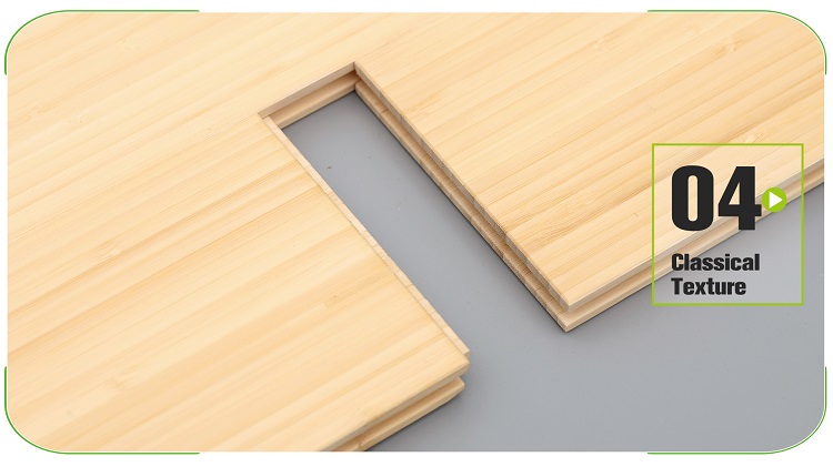 Vertical Natural Solid Bamboo Flooring Planks