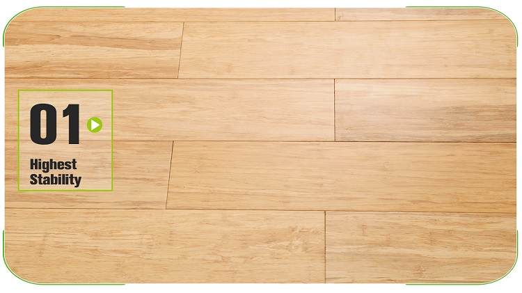 Floating Strand Woven Bamboo Flooring Natural Close Up