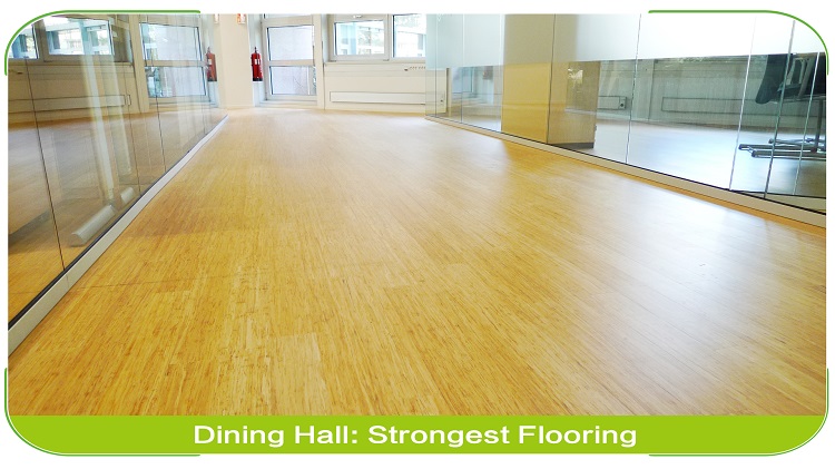Floating Strand Woven Bamboo Flooring Natural Eco Bedroom Design