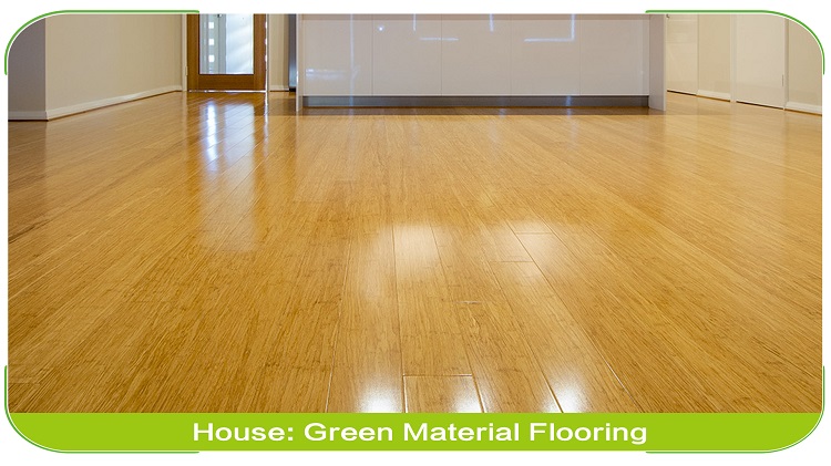 Floating Strand Woven Bamboo Flooring Natural Premium Retail Interior