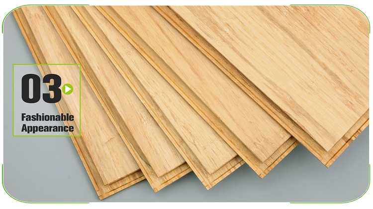 Floating Strand Woven Bamboo Flooring Natural Unilin Click Profile