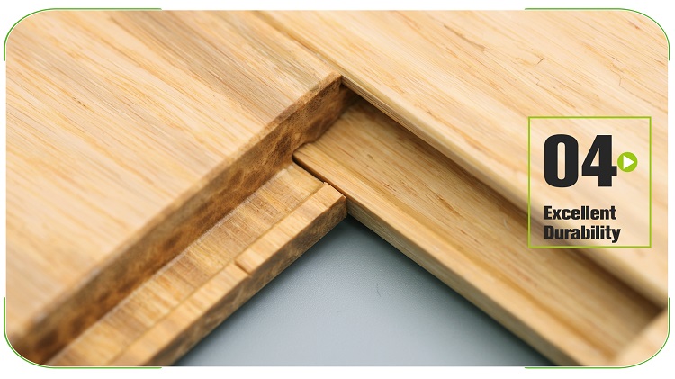 Floating Strand Woven Bamboo Flooring Natural Back Side Detail