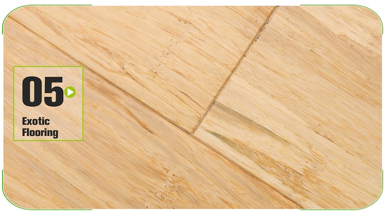 Floating Strand Woven Bamboo Flooring Natural Stacked Planks