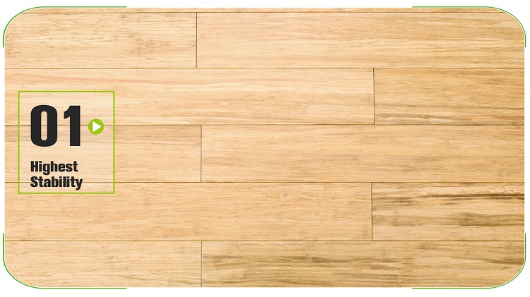 Solid Strand Woven Bamboo Flooring Natural Close Up