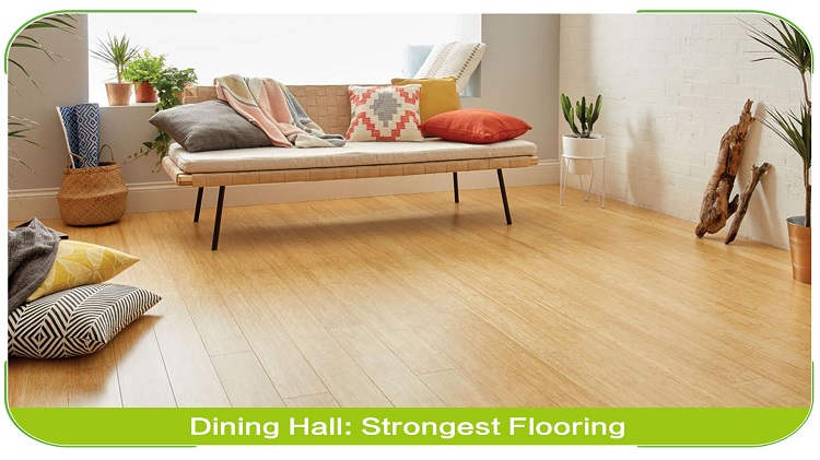 Solid Strand Woven Bamboo Flooring Natural Modern Bedroom