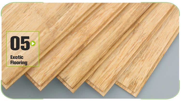 Solid Strand Woven Bamboo Flooring Natural Planks Layout