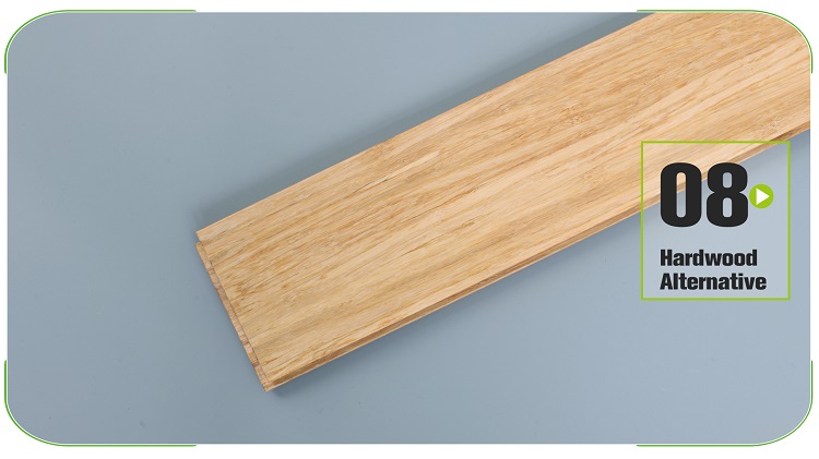 Solid Strand Woven Bamboo Flooring Natural Material Showcase