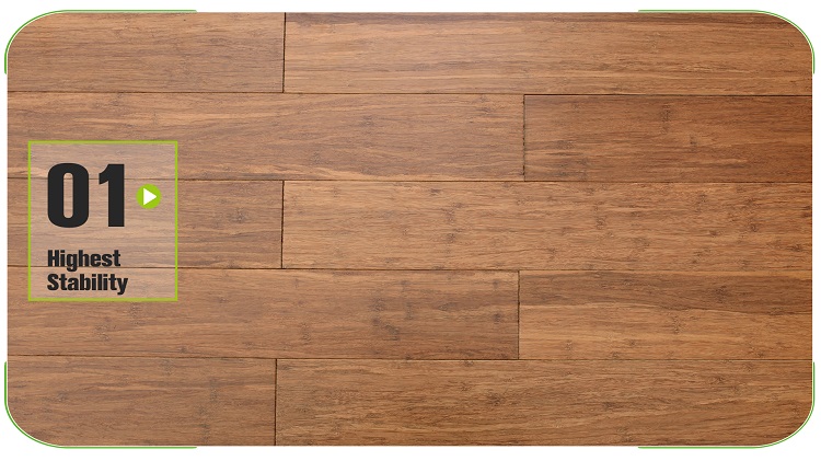 Compressed Bamboo Flooring Carbonized 130mm Close Up