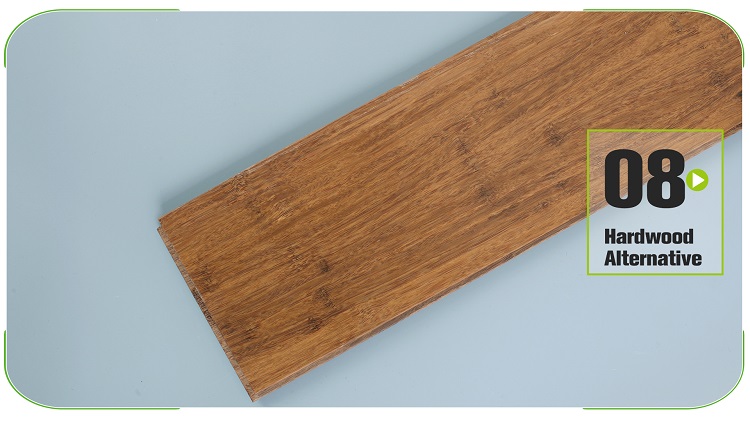 Compressed Bamboo Flooring Carbonized 130mm Side Profile