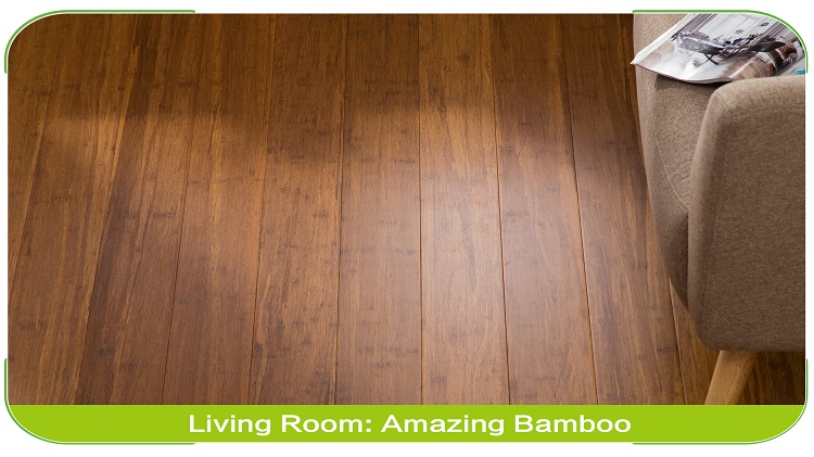 Compressed Bamboo Flooring Carbonized 130mm Open Living Area