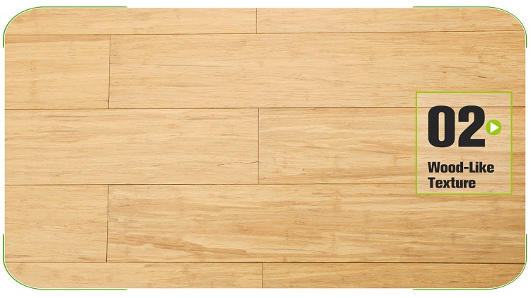 Stranded Bamboo Flooring Natural 130mm Grain Detail