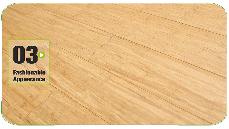 Stranded Bamboo Flooring Natural 130mm Interlocking Joint
