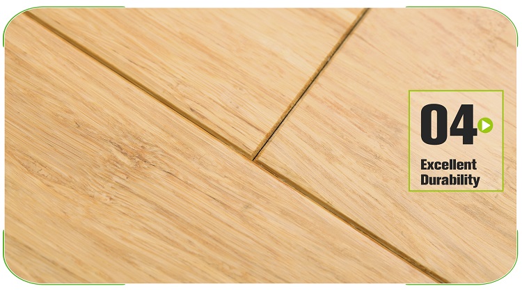 Stranded Bamboo Flooring Natural 130mm Back Face