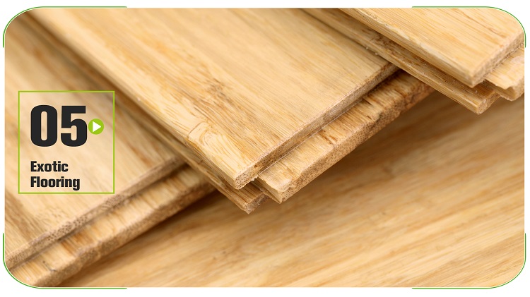Stranded Bamboo Flooring Natural 130mm Wide Planks Layout