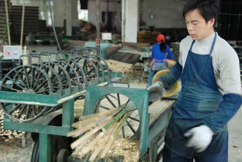 bamboo cuting