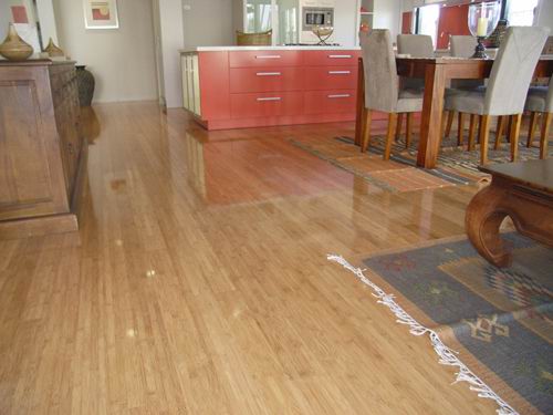 semi gloss bamboo flooring