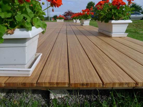 vertical bamboo decking