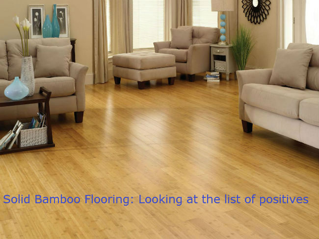 Solid Bamboo Flooring: Looking at the list of positives
