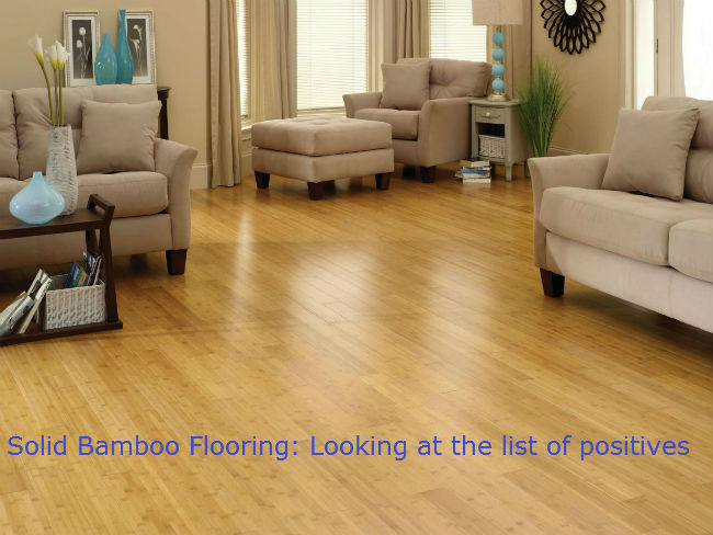 Solid Bamboo Flooring: Looking at the list of positives Solid Bamboo Flooring: Looking at the list of positives