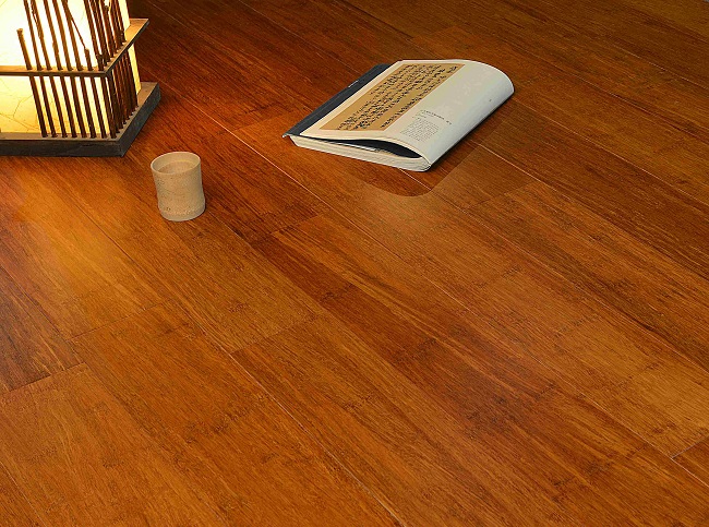 Chic Hall with Solid Strand Woven Bamboo Flooring