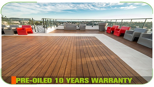 Small Groove Brown Bamboo Decking Small Groove Brown Bamboo Decking