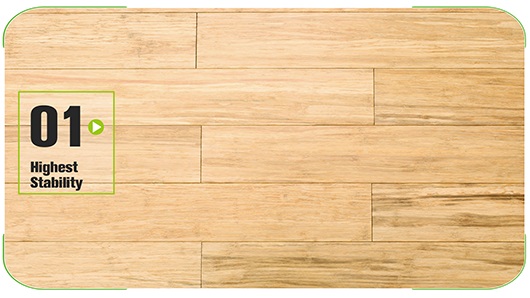 Solid Strand Woven Bamboo Flooring Natural