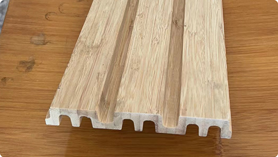 Wall Cladding Grating Double Groove bamboo wall panel