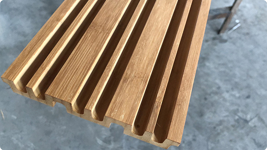 Wall Cladding Grating Double Groove bamboo wall panel