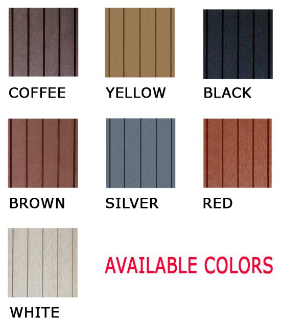 wpc decking color